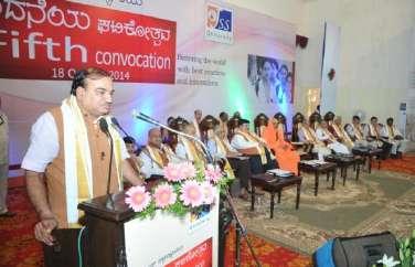 In his convocation address, the Chief Guest Sri Ananth Kumar said there was a need for upgrading the existing curriculum in medical education on par with the global standards as Indian syllabus