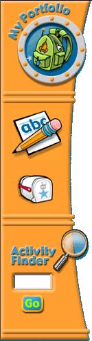 When a student completes a learning activity, the star activity icon becomes animated or a green check mark appears over the activity icon.