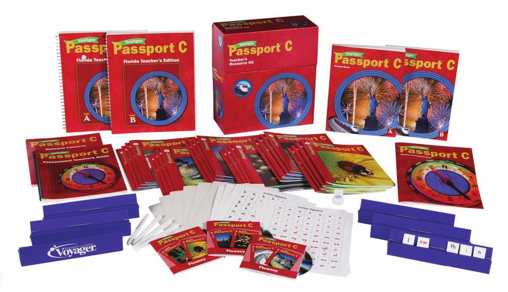Program Components Features of the Voyager Passport Intervention System: Comprehensive easy-to-follow Teacher s Edition transforms educators into successful reading interventionists.