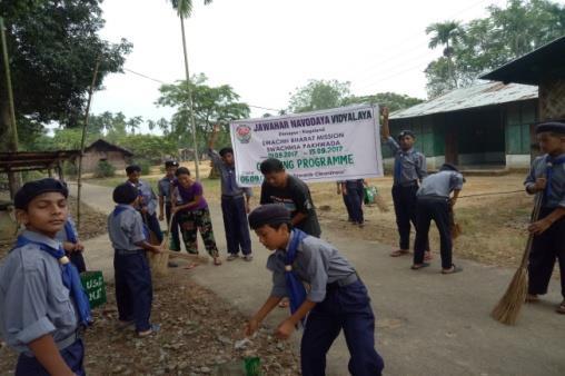4. On 6 th September,2017, a cleaning awareness programme was organized in