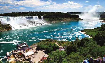 excursions per week Excursions include: Day trip with helicopter ride over Niagara Falls* CN Tower