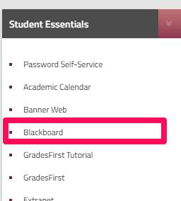 Access your Courses How do I login to Blackboard? 1. Please go to www.zu.ac.ae 2. Click the Login link at the top menu bar. 3. Click the Blackboard Link under Student Essentials. 4.