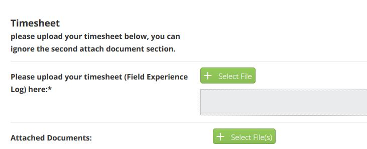 Select the Please start the Field Experience (Pending Tasks can also be accessed by clicking the flag next your name in the top right corner of the screen) 3.