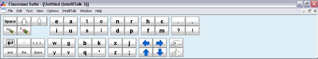 View Authoring Toolbar This keyboard is used when you are designing a document.