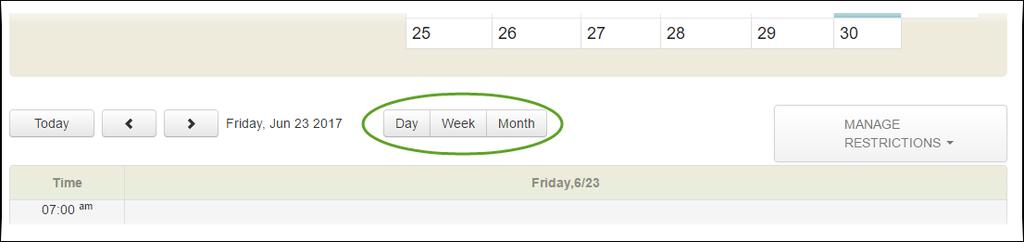 Setting Up Your Calendar When setting up your calendar, you have the choice between looking at an