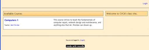 0.0 Logging On See your Moodle administrator to set up your class and account.
