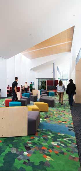 The new Learning Centre in Mount Gambier features specialist teaching facilities for nursing and social work students, active teaching rooms and general learning spaces, a central piazza and 120-seat