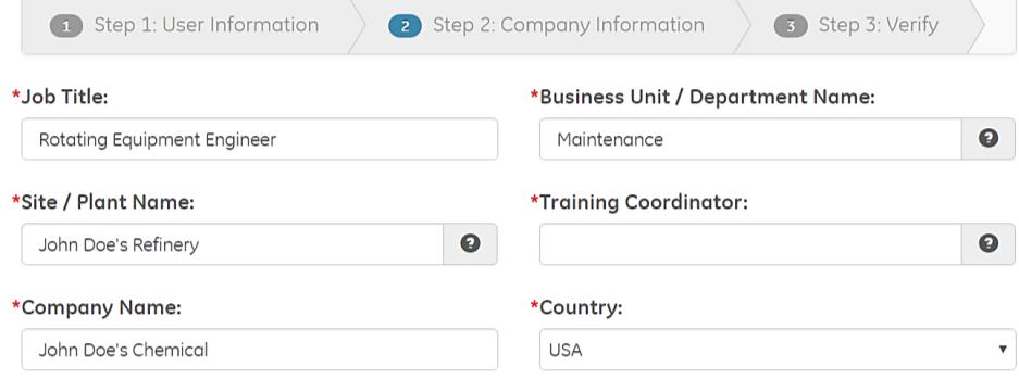 How to create your account Step 2 Company Information 6 7 Fill out all mandatory