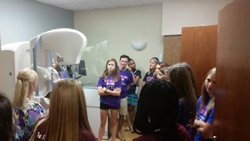 Fundraising Reality Check Cabarrus County Schools student leaders met a Carolinas HealthCare Northeast to learn more about breast cancer.