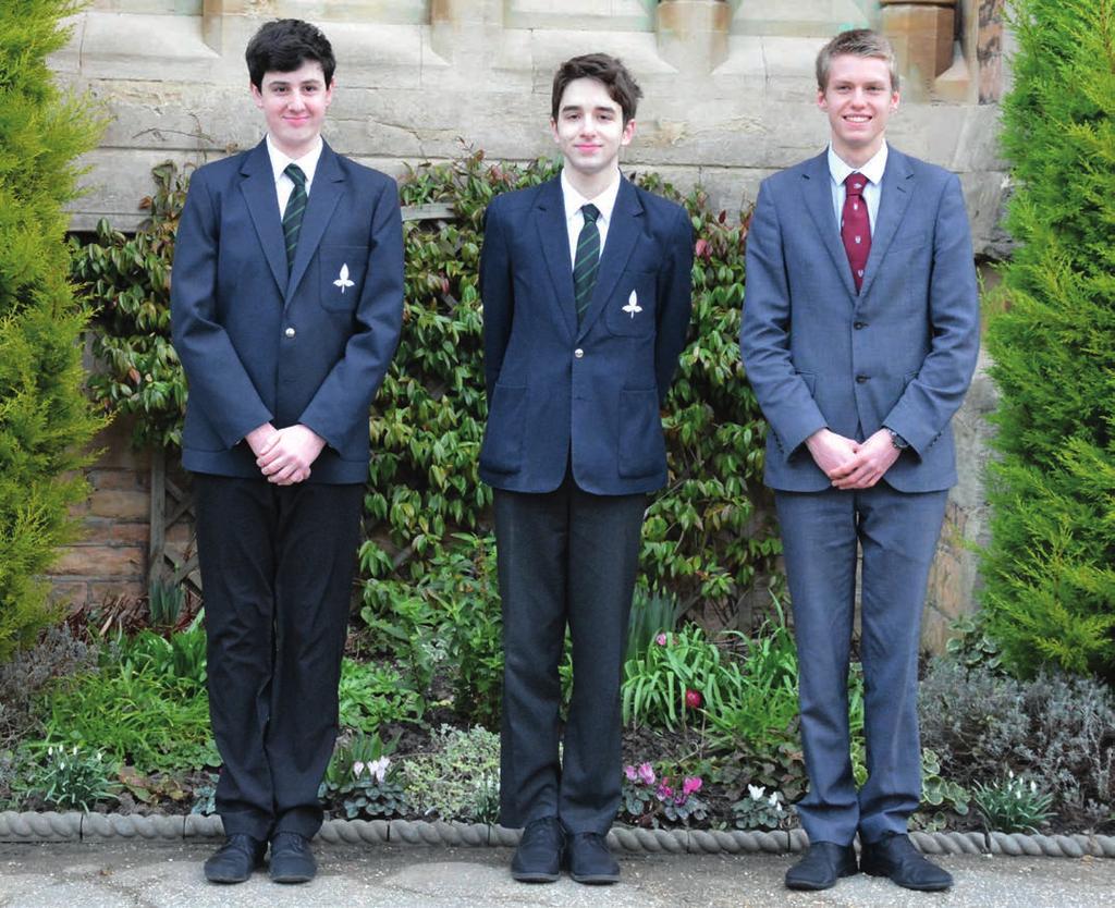 Boys 1. Uniform required by boys in the Sixth Form Boys in the Sixth Form wear a suit of conventional design. The suit must be plain dark or navy blue, dark grey or black.