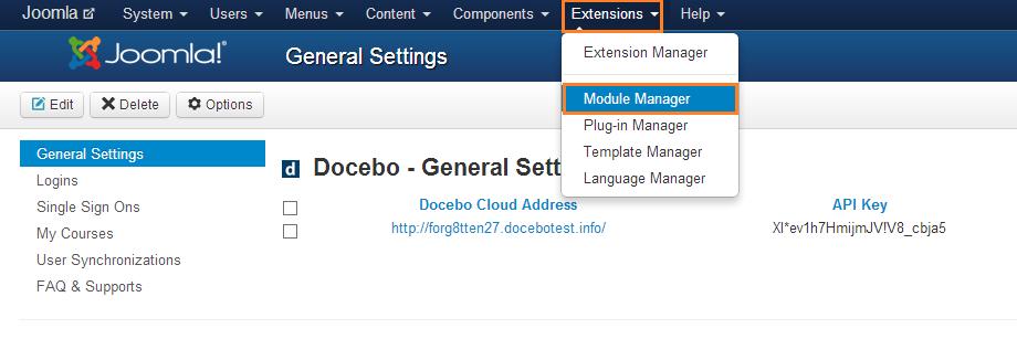 When a user selects a course from Joomla s list of enrolled courses the system will redirect them to that course.