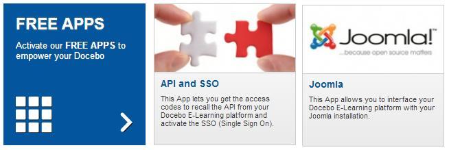 2 Next you will need to activate the API, SSO, and Joomla APPS.