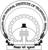 NATIONAL INSTITUTE OF TECHNOLOGY, BHOPAL 16 + Bold & Single Space Seal size.75 by.
