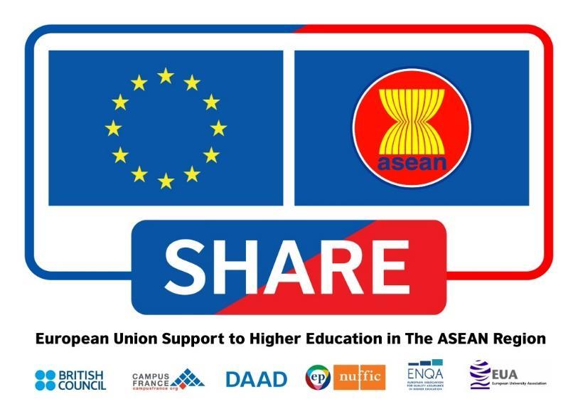 SHARE, the European Union Support to Higher Education in the ASEAN Region, is a four-year initiative by the EU and ASEAN.