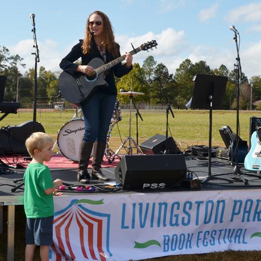 CREATING COMMUNITY Livingston Parish Library hosted its first Livingston Parish Book Festival at the Main Branch, drawing over 1,000 people to enjoy live music, featured speakers, and activities for