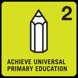 Education in the MDGs ACHIEVE UNIVERSAL PRIMARY EDUCATION Target 2.