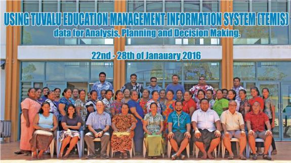 National Education Monitoring including REF and SDG4: Case Study: Tuvalu using data to monitor against TESP 3 Tuvalu Education Management Information System (TEMIS) has been developed in late 2012