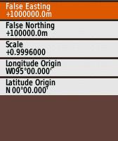9999000 - Longitude Origin: nhập giá trị kinh tuyến trục của địa phương vào Lưu ý: Nhớ chuyển chữ W thành E trước giá trị của kinh tuyến gốc.
