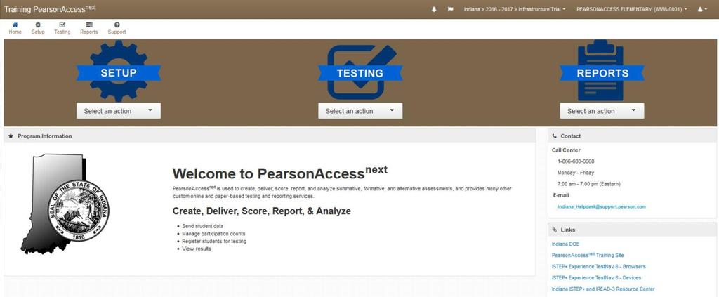 Updated 1/4/17 PearsonAccess next Statewide Readiness Test January 19, 2017 at 10:00 a.m.