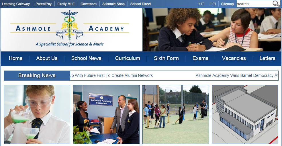 To access Firefly: Go to the Ashmole Academy homepage & click on the