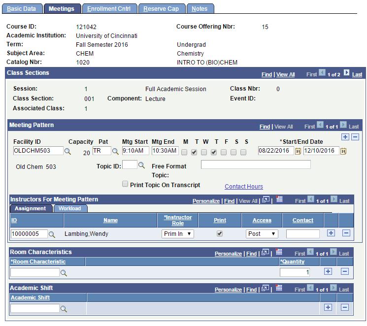 E. Print Select to display the instructor s name in the Schedule of Classes. The system populates this checkbox by default to the set on the Course Catalog Offerings page. F.