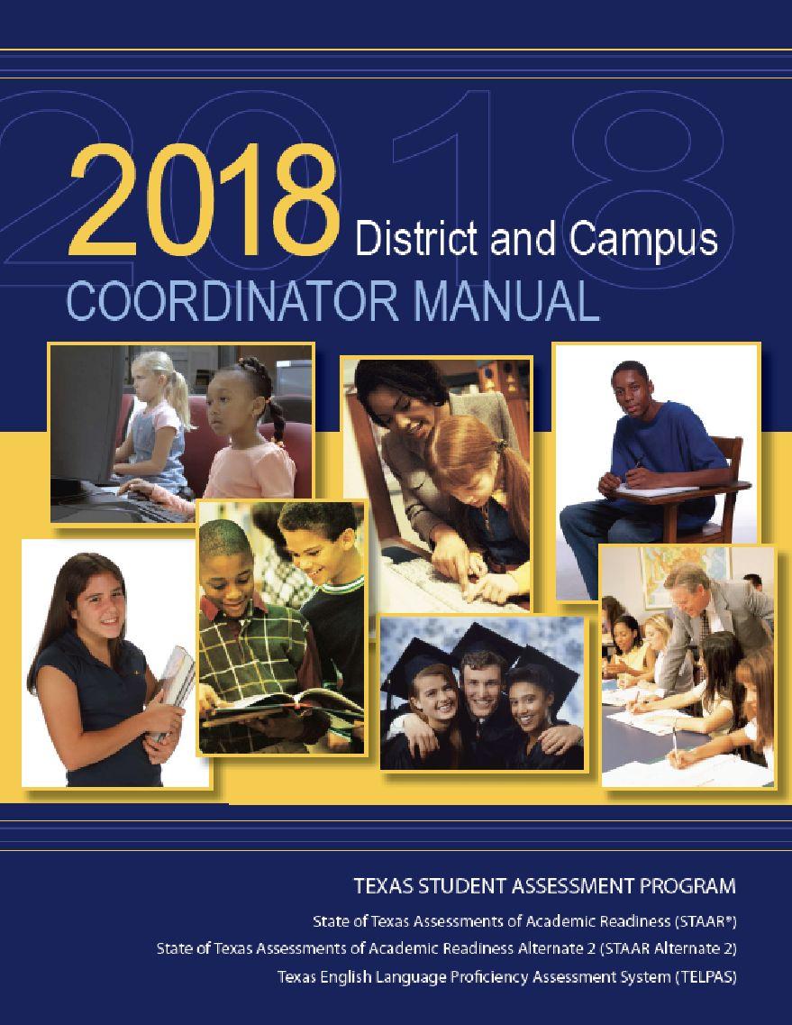 https://tea.texas.gov/student.as sessment/manuals/dccm/. Can be found in the Coordinator Manual.