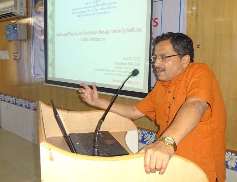 Kshitij K Singh, AIALS, Amity University, Noida delivering a lead