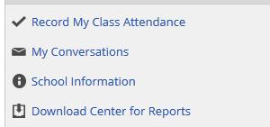 Faculty can track student attendance and recognize absence patterns through Record My Attendance. 4. View and manage threads of in My Conversations or Conversations Tab. 5.