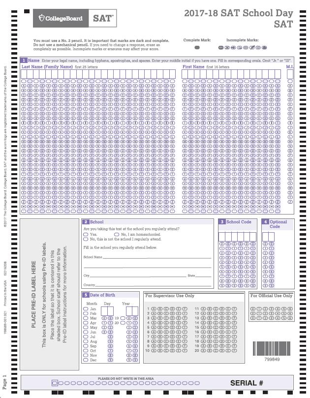 Preadministration Session Plan for approximately 60 minutes. Distribute pre-labeled answer sheets and Student Answer Sheet Instructions.