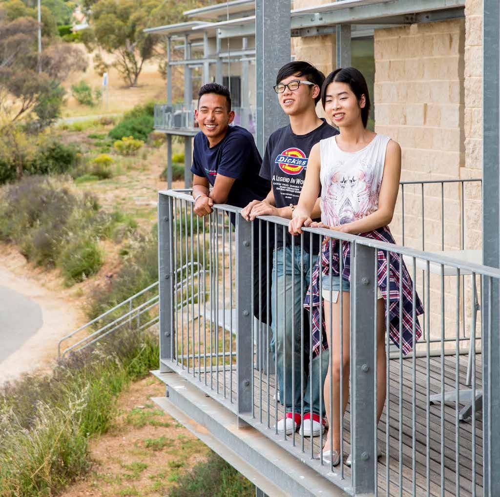MODERN ACCOMMODATION LIVE ON THE UNIVERSITY CAMPUS WHILE STUDYING AT FLINDERS ISC AND EXPERIENCE STUDENT LIFE TO THE FULL.