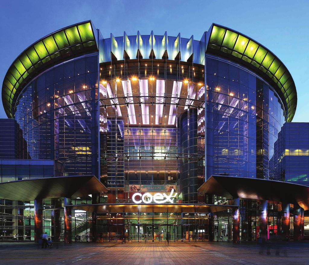 8 CONGRESS VENUE COEX (CONVENTION AND EXHIBITION CENTER) 513, YEONGDONG-DAERO, GANGNAM-GU SEOUL 06164, REPUBLIC OF KOREA Coex is a business and cultural hub located in the heart of Gangnam, Seoul s
