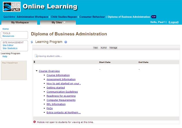 About the Learning Program The Learning Program section of your course will display all the course content so
