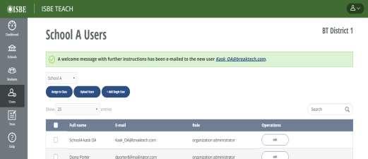 Adding Users Manually Enter or select the requested information on the Add user page to create a new user.
