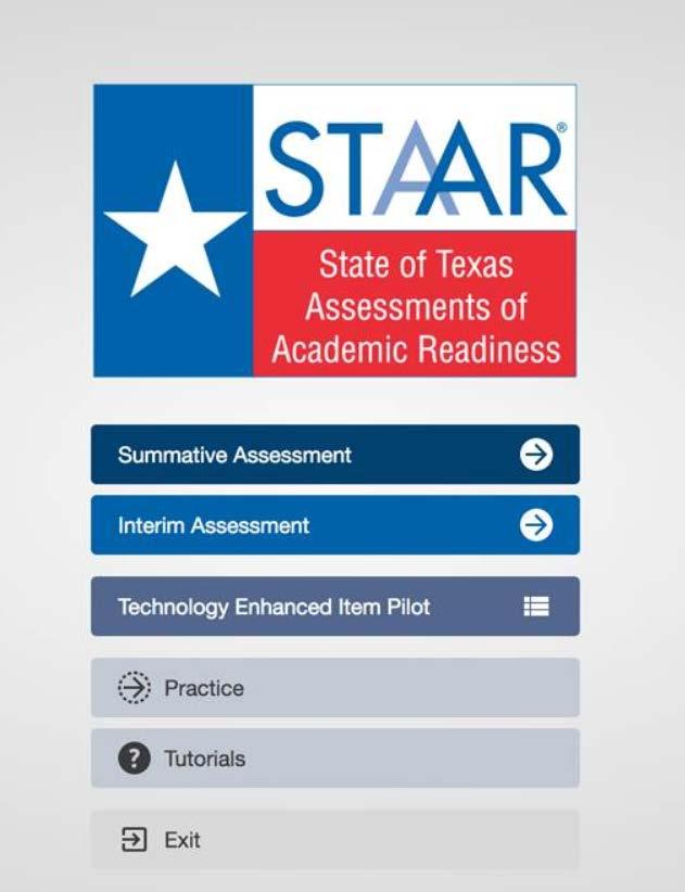 Section 4: Administering Interim Testing Online This section outlines where the basic steps students take to test interim testing differs from normal summative STAAR testing.