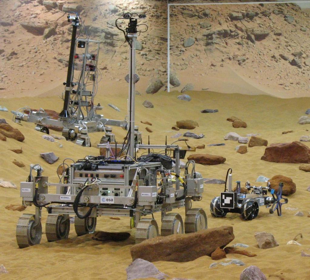 FASTER - Rovers Primary Rover Bridget: ExoMars testbed. Constructed by Airbus.