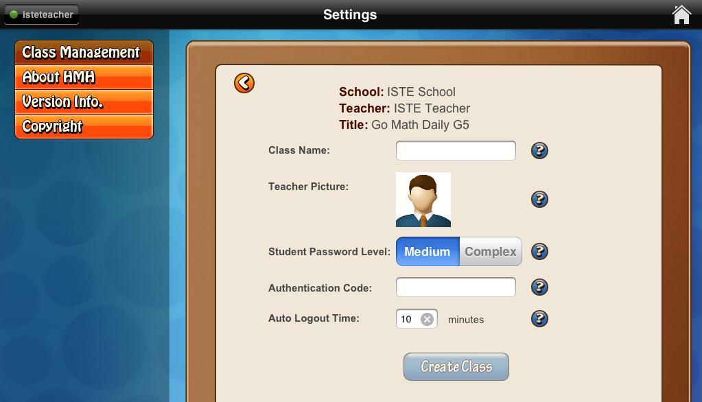 Add a Class When you use the app for the first time, you need to add a class. When you first log in, the Class List screen will be empty. 1. Tap Add Class. 2.