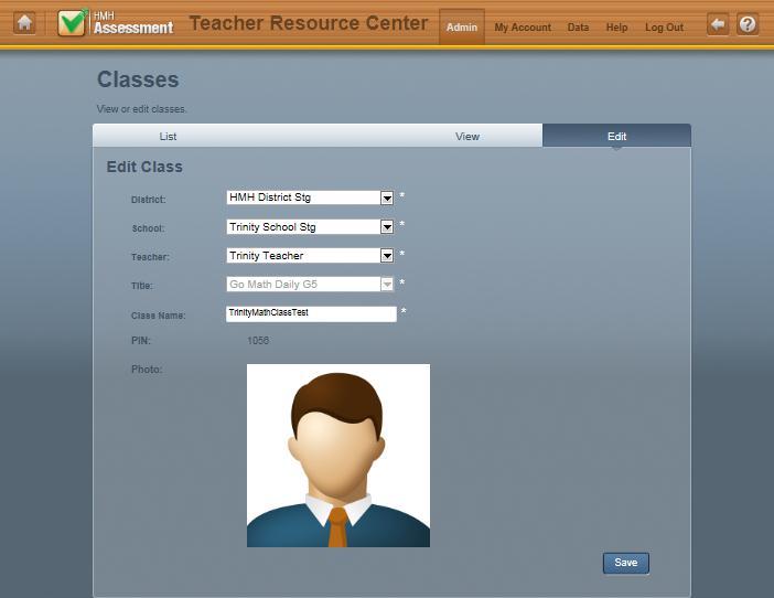 Classes On the Classes page, you can search, list, view, and edit class record information.
