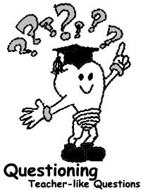 Questioning: Teacher-like Questions Pretend that you are the teacher and you are going to give a test about what you have just read.