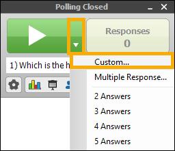 8. Use a ResponseWare device, if available, to connect to your session and test your polls to ensure they populate the response graphs correctly. 9.