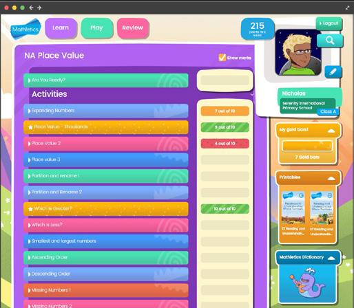 Mathletics Curriculum Content and Resources Instructional and independent resources to support Blended Learning In Learn, each student has access to a variety of digital and analogue support