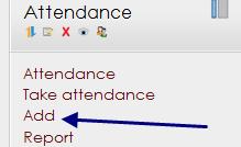 (Please be aware that the attendance feature must be added for each course.