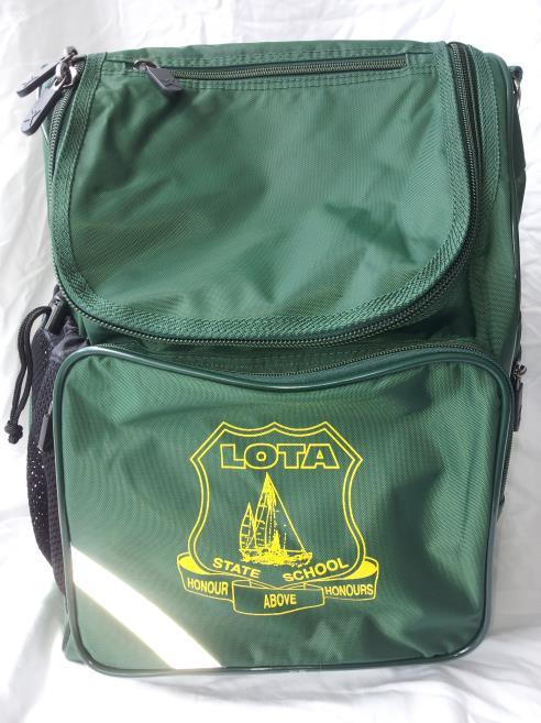 OPTIONAL EXTRAS Parents can choose to purchase the following optional extras: Lota State School Bag Lota State School Excursion/Swimming Bag NB Under no circumstances is the Excursion Bag to be used