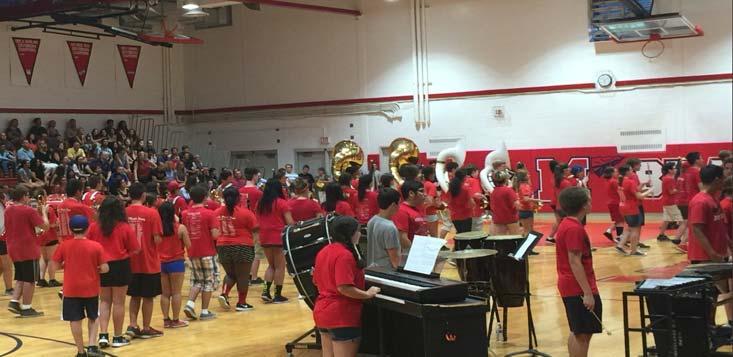 MHS Band performing at Brave Beginnings Welcome Class of 2021 and Transfer Students The Manalapan High School community extends an