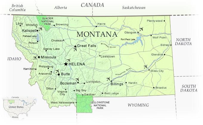 GRADUATE STUDY IN MONTANA Montana is the 4 th largest state in the US by size, but has a population of barely 1 million people Montana is a major tourist destination due to its