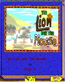 On-Screen 4: Software:Book Workshop :lion.ebw The children open Book Workshop and then open the file lion.ebw. This is an electronic book of the story The Lion and the Mouse.