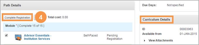 Then click the Complete Registration button.