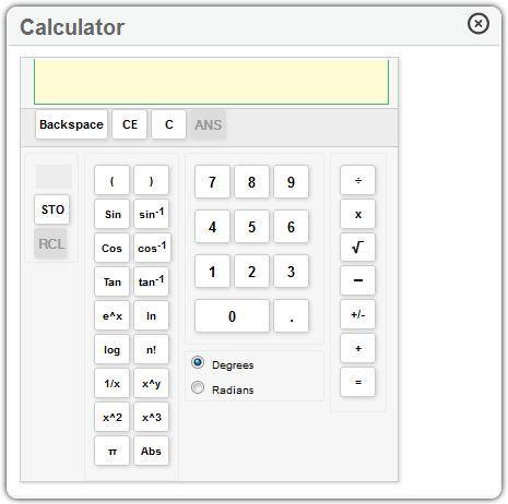 Formulas and Calculator Computer-Based Tools You can move the Formulas window and the Calculator around the screen by clicking