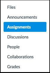 Adding an Assignment Group Using Assignment Groups allows you to organize the assignments in your course.