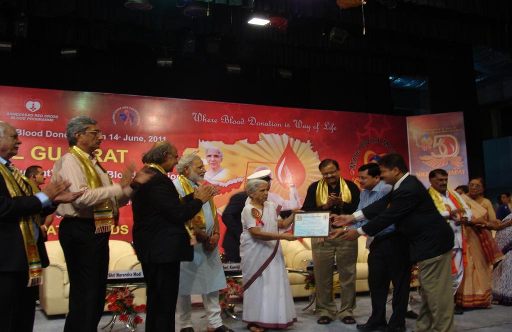 Gujarat Technological University Gujarat Technological University, Ahmedabad & L D of Engineering, Ahmedabad was awarded for outstanding work in the area of blood donation in a state level function