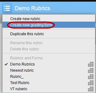 3 Accept the InSite User Agreement. Result: You re in the Rubric Manager. 4 Click the Rubric list icon.